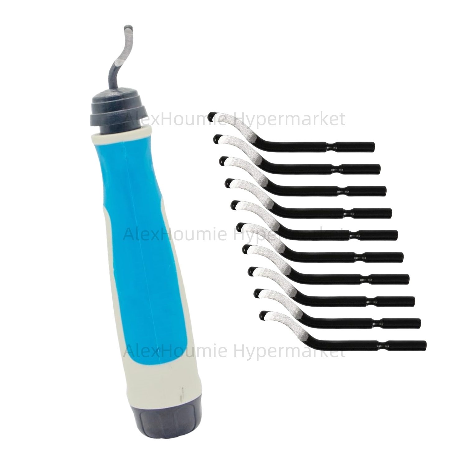 Swivel Knife Tool - Entgratungswerkzeug-Set NG1000 mit 11 Schnellarbeitsstahl-Drehmesser für