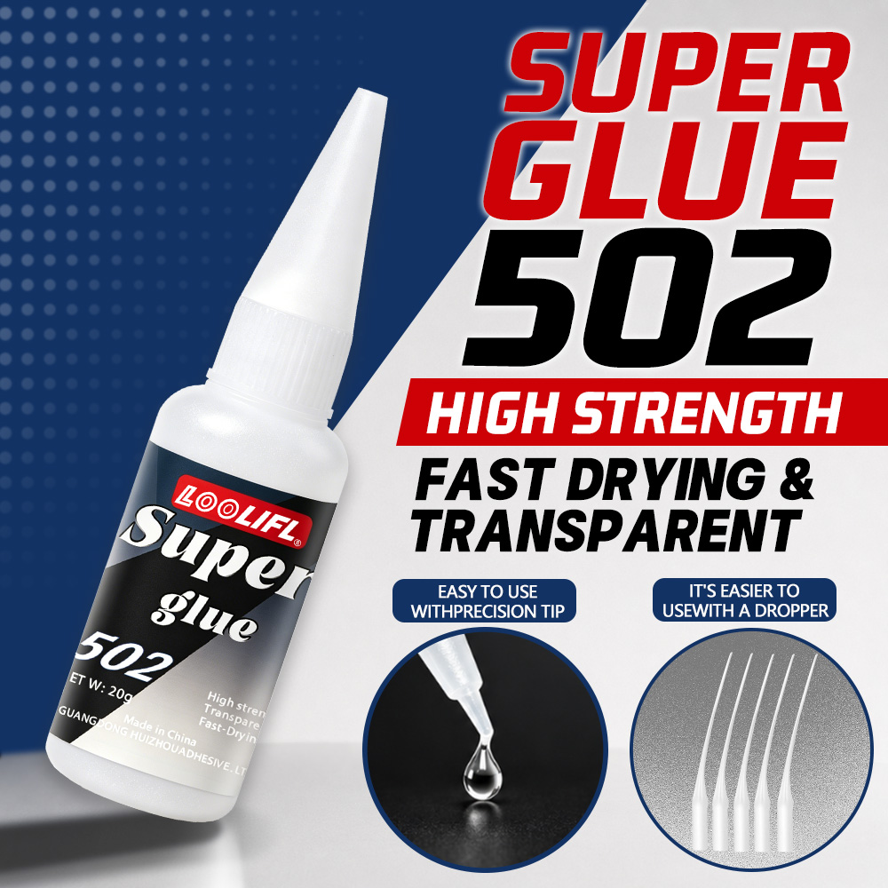 Leather Works - Loolifl-502-20Ml Sofortiger Transparenter Cyanacrylat-Klebstoff mit Mittlerer
