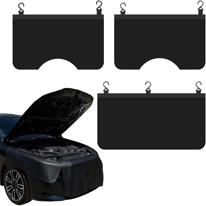Leather Work For Car - PU-Leder Magnetische Auto-Werkstattmatte 3-teiliges Set Fleckenresistente