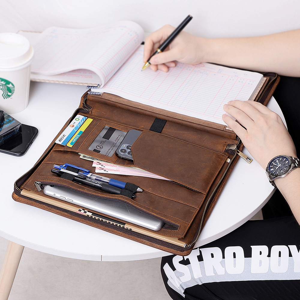 Arbeitsfolio für Männer und Fr – Leather Work Folio Bewertung und Preis