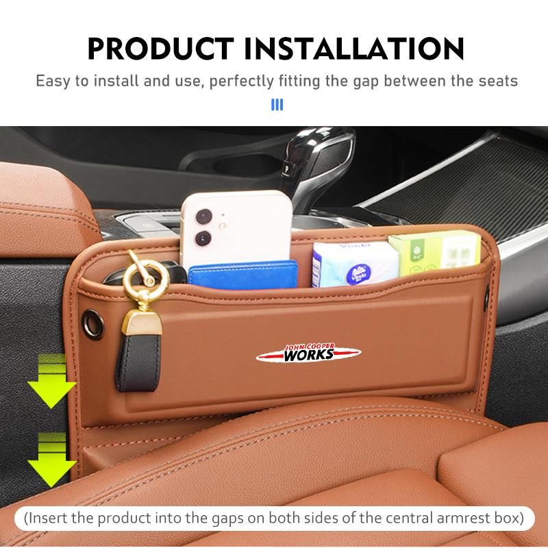 Auto-Sitzlücken-Organizer aus  – Leather Work For Car Bewertung und Preis