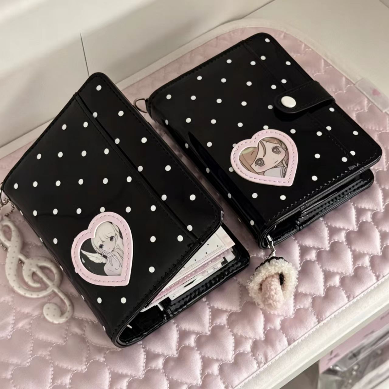 Koreanischer Stil Polka Dot He – Leather Work Notepad Bewertung und Preis