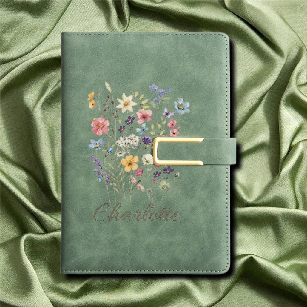 A5 Blumen-Monogramm Personalis – Leather Work Notepad Bewertung und Preis